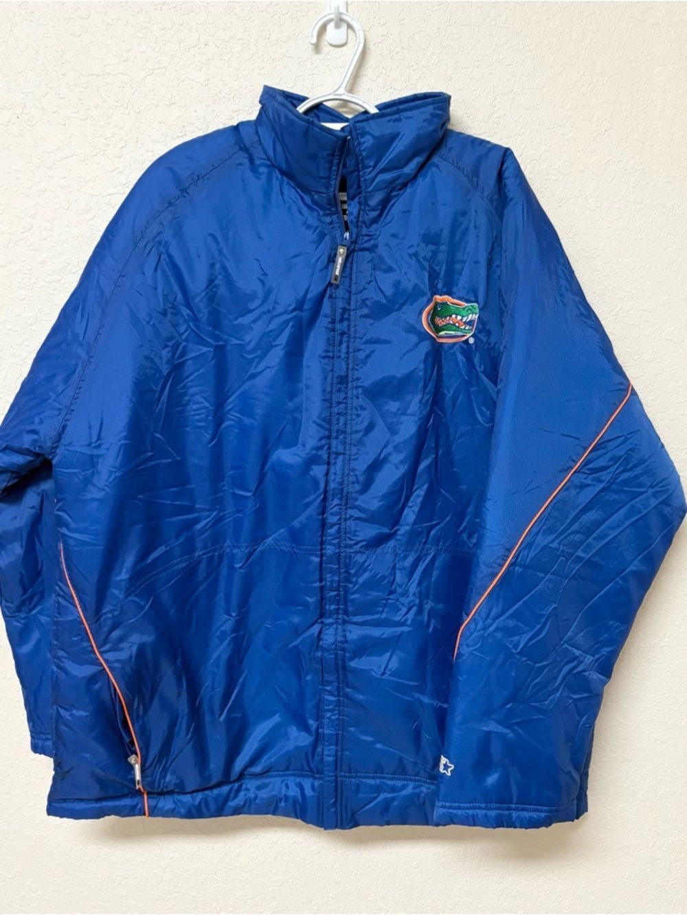 Florida Gators Nylon Starter Bomber Jacket Size XL Zip Front UF 100% Nylon
